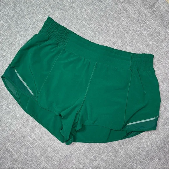 Lululemon Hotty Hot High Rise Athletic Short Cascadia Green Size 12 - Picture 5 of 8